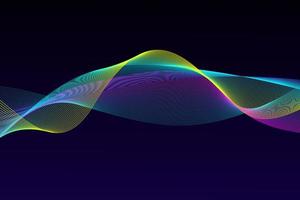 diseño abstracto de ondas de sonido brillante vector