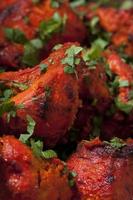 Indian food - chicken chunks marinated. photo
