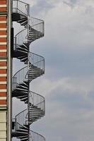 outside spiral staircase photo