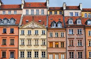 Architecture of Old Town in Warsaw, Poland photo