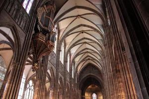 Nave of Strasbourg cathedral photo