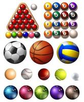 Various Sport Balls vector