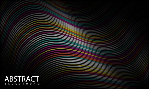 Abstract Background with shadow and colorful line style vector