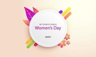 día Internacional de la Mujer vector