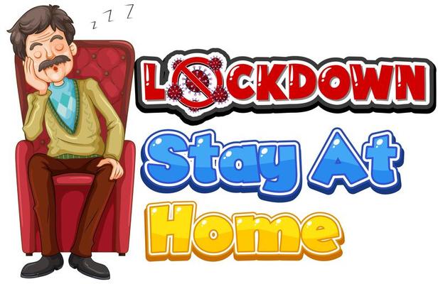 ''Lockdown'' with Older Man Sleeping on Chair