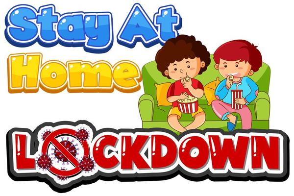 Coronavirus ''Lockdown'' with Kids Sitting at Home