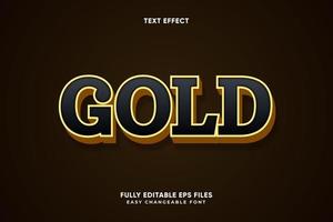 Editable Gold text effect vector