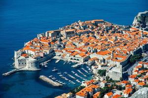 Vista superior de la ciudad de Dubrovnik