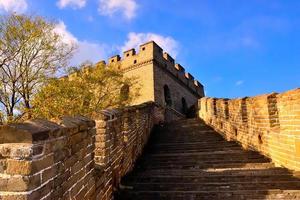 Great Wall Ascending Steps At Mutianyu