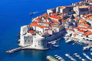 Dubrovnik, Croacia.Vista superior. foto