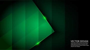 Dark green color abstract geometric background  vector