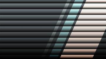 Overlapping horizontal 3d stripes background  vector