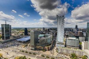View from the observation deck in Warsaw