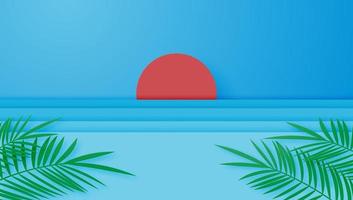 Summer sunset vacation  vector