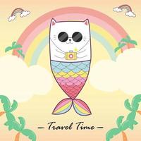 Travel time for cat vector