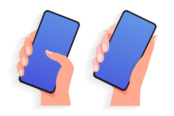 Hand Holding Phone Vector Art, Icons, and Graphics for Free Download