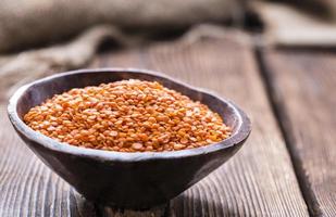 Red Lentils in a Bowl photo