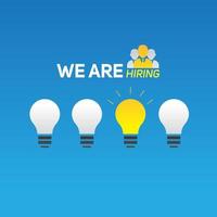 ''We Are Hiring'' Background vector