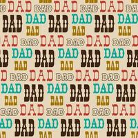 Dad typography seamless pattern