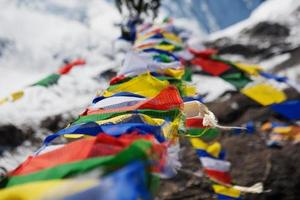 banderas de oración budista