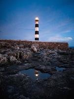 Artrutx lighthouse at twilight photo
