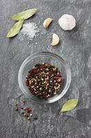 Spices on a stone photo