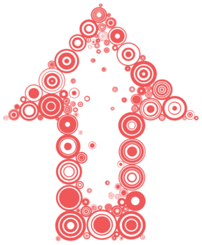 flèche de disposition de cercle, png