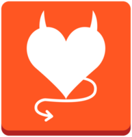 Heart icon evil