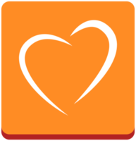 Heart icon line art