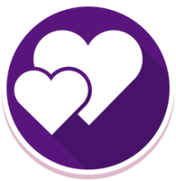 Heart icon couple png