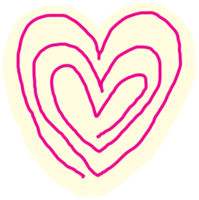 spirale disegnata a mano del cuore png