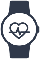 Heart monitor watch png