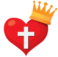 coroa do coração sagrado png