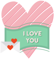 Heart letter png