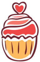 cupcake coração png