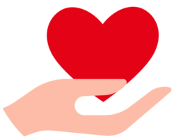 Heart helping hand png