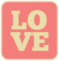 Love  typo png