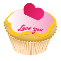 Love cupcake png