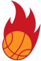 baloncesto en llamas png