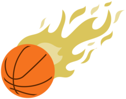 basket in fiamme
