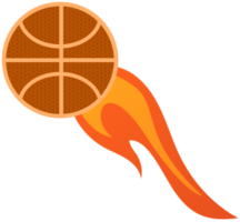 Basketball in Flammen png