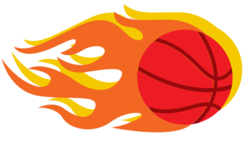 baloncesto en llamas png