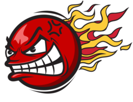 Ball on fire png