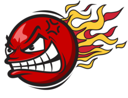 Ball on fire png