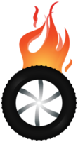 Burn out tire png