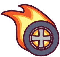 Burnout wheel png