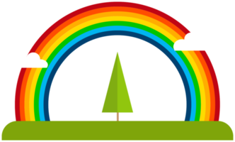 Regenbogen auf der Insel png