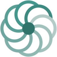 Circle logo flower png