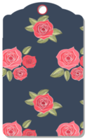 Flower label png