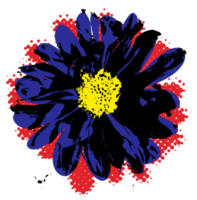 Flower grunge graffiti png